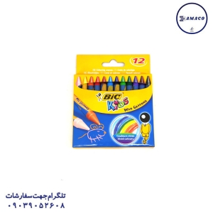 عکس لوازم مهدکودک پاستیل 12 رنگ جعبه مقوا بیک