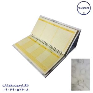 عکس دفتر پلنر پلنر رومیزی هفتگی فنری کد 616 دایان