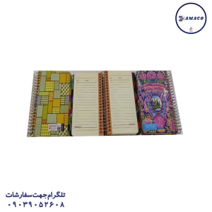 عکس کاغذ یادداشت چسب دار ( استیکر ) یادداشت پالتویی اکلیلی وحدت