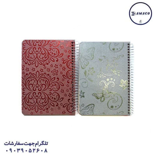 عکس دفترچه یادداشت 1.8 طلقی رنگی  915 آونگ