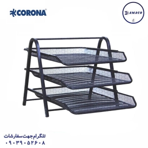 عکس ست رومیزی و کازیو کازیو 3 طبقه فلزی کرونا