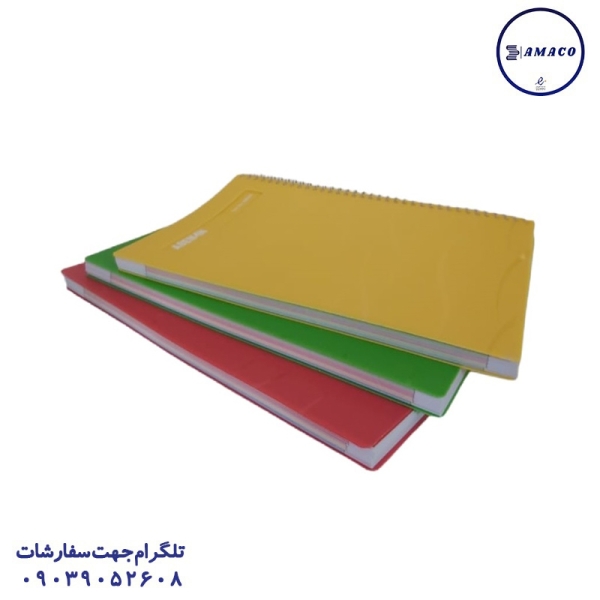 عکس دفتر فنری دفتر 100 خطی وزیری پنجره دار آسمان