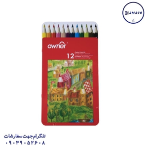 عکس سایر مداد رنگی 12 فلز اونر