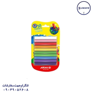 عکس لوازم مهدکودک خمیر بازی 10 رنگ وکیومی بدون ابزار 1021 آریا