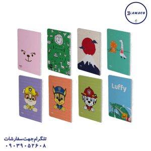 عکس دفتر فنری دفتر 60 خطی کلاسیک فنری کد 221 (72) الیپون