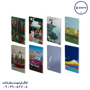 عکس دفتر فنری 80 خطی کلاسیک وفانتزی فنری 233 الیپون