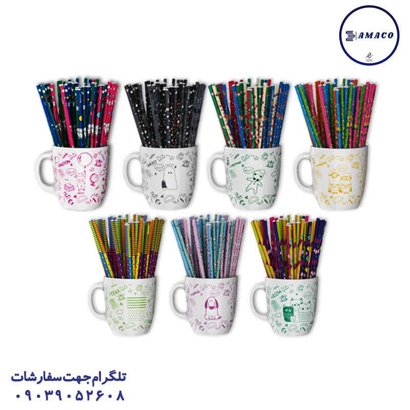 خرید مداد مشکی فانتزی لیوانی الیپون عکس مداد مداد مشکی فانتزی لیوانی الیپون