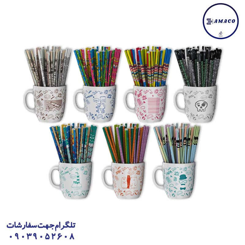 خرید مداد مشکی فانتزی لیوانی الیپون عکس مداد مداد مشکی فانتزی لیوانی الیپون