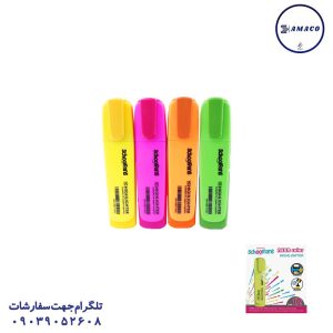 عکس نوشت افزار ماژیک فسفری قلمی 92300 اسکول فنس