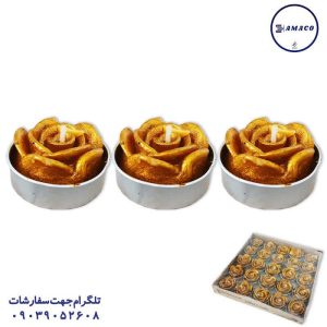 عکس لوازم جشن شمع وارمر گل متالیک تولد