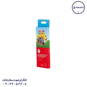 عکس نوشت افزار ماژیک 6 رنگ  811 کیسر
