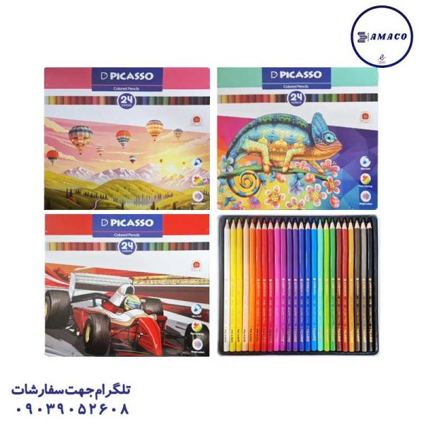 پیکاسو - مداد رنگی 24 فلز