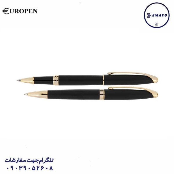 عکس نوشت افزار جفتی خودکار و روان نویس رینگ (BP+RP) یوروپن