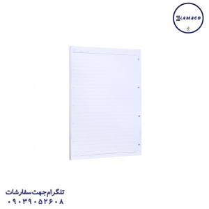 عکس دفتر کلاسوری یدک دفتر کلاسور 4 حلقه 100 برگ پاپکو