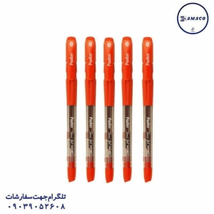 عکس نوشت افزار خودکار سمی ژل قرمز پنتر
