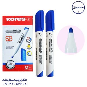 عکس ماژیک ماژیک وایت برد آبی سر گرد کورس