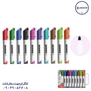 عکس نوشت افزار ماژیک وایت برد 10 رنگ کورس