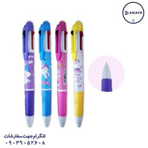 عکس اتود و خودکار فانتزی خودکار فانتزی فشاری 4  رنگ