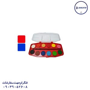 عکس لوازم مهدکودک آبرنگ 12 رنگ F12 فاتح