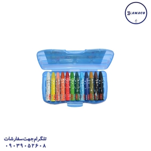 عکس پاستیل و آبرنگ پاستل 12 رنگ روغنی فابر کاستل