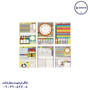 عکس لوازم کمک آموزشی پوستر وایت بردی A4
