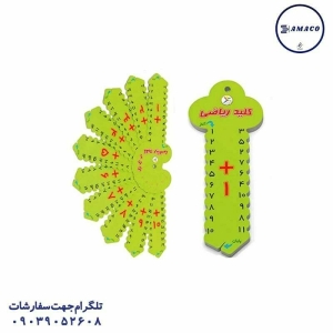 عکس لوازم کمک آموزشی کلید آموزش ریاضی کوچک آوای باران