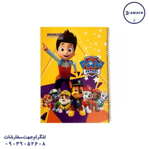 عکس دفتر فنری دفتر 60 نقاشی فنری گلاسه کمیکا