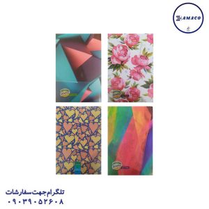 عکس دفتر منگنه ای دفتر 100 خطی وزیری معمولی