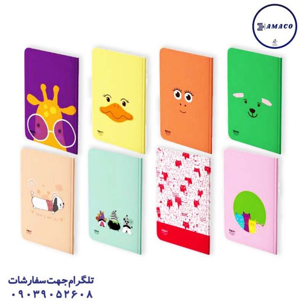 عکس دفتر ته چسب دفتر 40 خطی ته چسب کد 210/292 الیپون