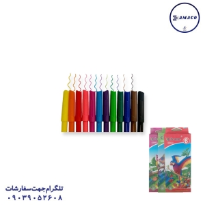 عکس نوشت افزار 958 ماژیک 6 رنگ 6