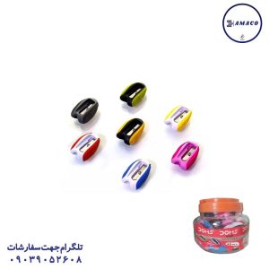 عکس مداد تراش تراش دو رنگ کد 007  (40) دامس
