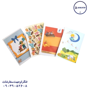 عکس دفتر منگنه ای دفتر 80 خطی تجدد