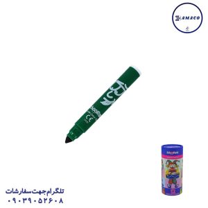 عکس نوشت افزار ماژیک 12 استوانه جامبو پازلی 92412 اسکول فنس