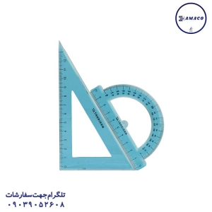 عکس لوازم کمک آموزشی ست گونیا و نقاله ژله ای