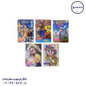 عکس دفتر ته چسب دفتر 50 خطی فانتزی ته چسب  503 آونگ