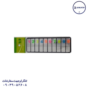عکس کاغذ یادداشت چسب دار ( استیکر ) نوت نشانه گذار 10 ردیفه