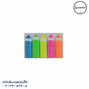 عکس کاغذ یادداشت چسب دار ( استیکر ) نوت نشانه گذار طرح مداد