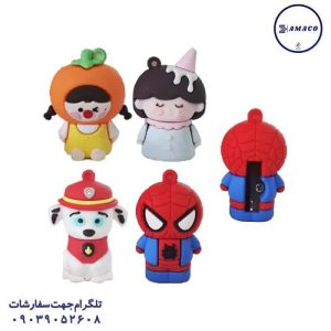 عکس مداد تراش تراش سیلیکونی عروسکی (36 عددی)