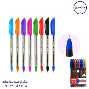 عکس نوشت افزار خودکار دکتر پنتر 8 رنگ پنتر