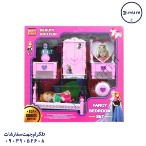عکس اسباب بازی های دخترانه کمد و سرویس خواب  سیتی تویز 1244 (ب)