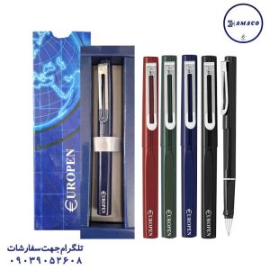 عکس نوشت افزار روان نویس E1 متالیک یوروپن