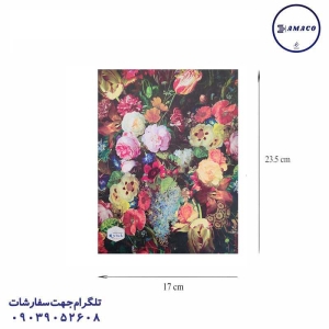 عکس دفتر ته چسب دفتر 100 خطی جلد سخت کلاسیک ته دوخت آیتوک