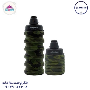 عکس ظرف غذا قمقمه لیوان قمقمه آکاردئونی ارتشی 9323 اسکول فنس