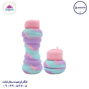 عکس ظرف غذا قمقمه لیوان قمقمه آکاردئونی دونات 9326.1 اسکول فنس