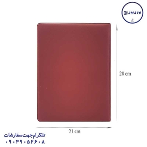 عکس دفتر کلاسوری کلاسور 100 چرم قفل فلز تکنو