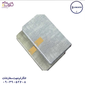 عکس سررسید و تقویم سررسید رقعی چرم طرح راستا کد 12 گلبرگ