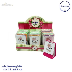 عکس سررسید و تقویم تقویم رومیزی ایستاده کلیپس