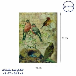 عکس دفتر کلاسوری کلاسور چرم 100 قفل فلز ایفل