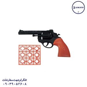 عکس اسباب بازی های پسرانه کلت ترقه ای انیا کلانتر 8 تیر سلفونی (ب) درج