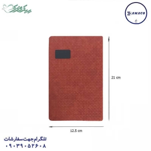 عکس سررسید و تقویم سررسید چرم اروپایی نیما 1402 فدک